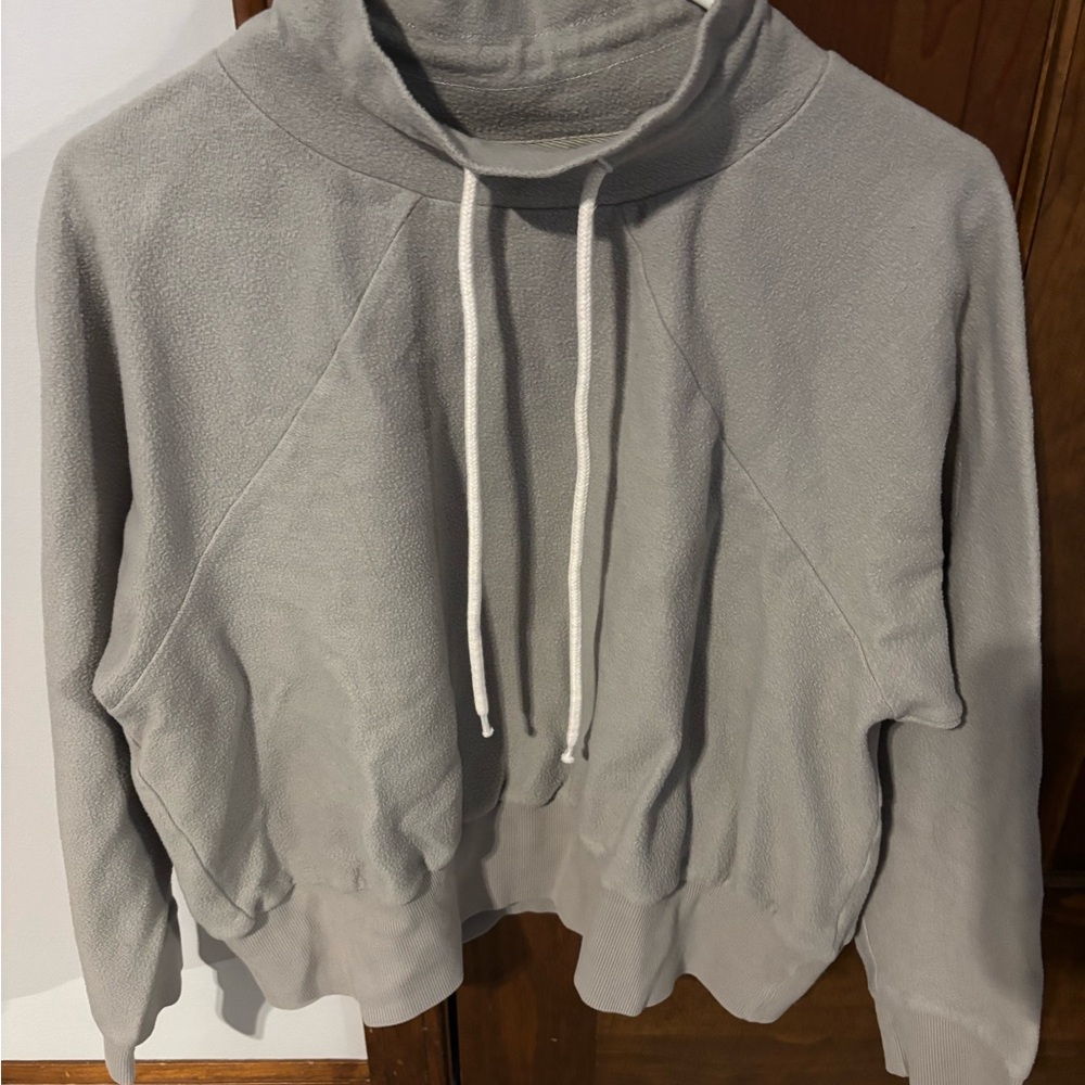 Varley Light Gray High Neck Pullover